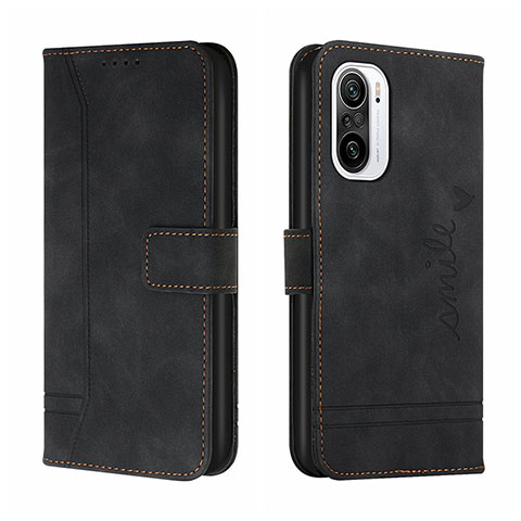 Coque Portefeuille Livre Cuir Etui Clapet H01X pour Xiaomi Redmi K40 5G Noir