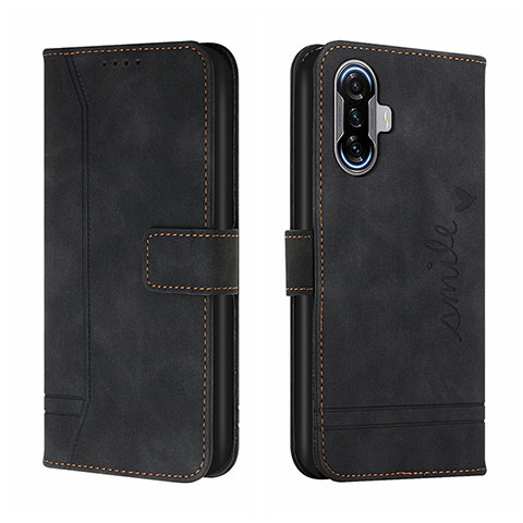 Coque Portefeuille Livre Cuir Etui Clapet H01X pour Xiaomi Redmi K40 Gaming 5G Noir