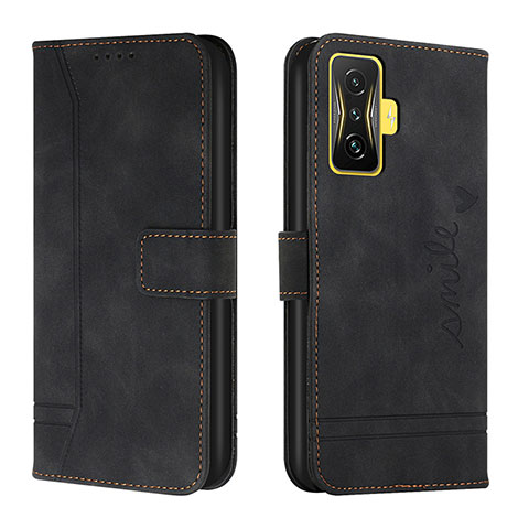 Coque Portefeuille Livre Cuir Etui Clapet H01X pour Xiaomi Redmi K50 Gaming 5G Noir