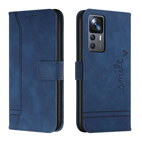 Coque Portefeuille Livre Cuir Etui Clapet H01X pour Xiaomi Redmi K50 Ultra 5G Bleu