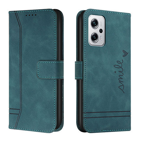 Coque Portefeuille Livre Cuir Etui Clapet H01X pour Xiaomi Redmi K50i 5G Vert