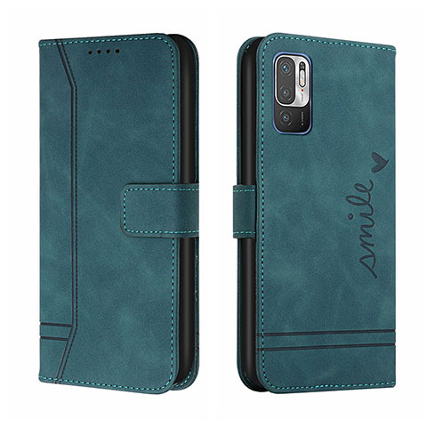 Coque Portefeuille Livre Cuir Etui Clapet H01X pour Xiaomi Redmi Note 10 5G Vert