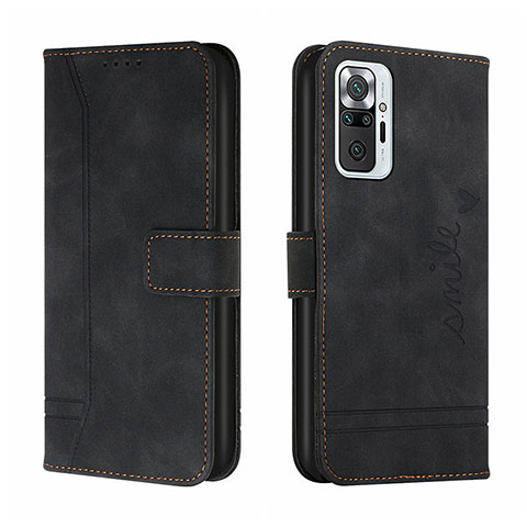 Coque Portefeuille Livre Cuir Etui Clapet H01X pour Xiaomi Redmi Note 10 Pro 4G Noir