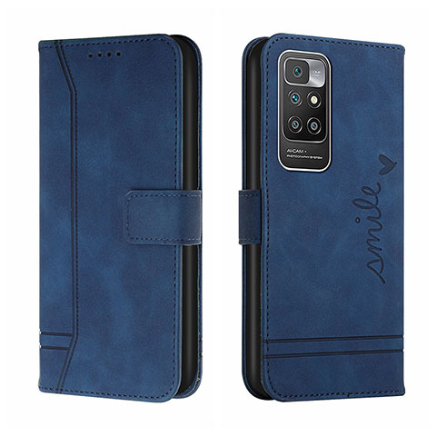 Coque Portefeuille Livre Cuir Etui Clapet H01X pour Xiaomi Redmi Note 11 4G (2021) Bleu