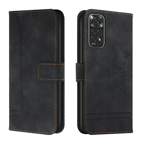 Coque Portefeuille Livre Cuir Etui Clapet H01X pour Xiaomi Redmi Note 11 4G (2022) Noir