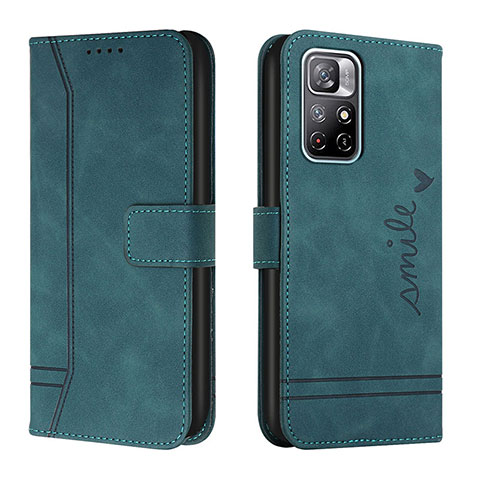 Coque Portefeuille Livre Cuir Etui Clapet H01X pour Xiaomi Redmi Note 11 5G Vert