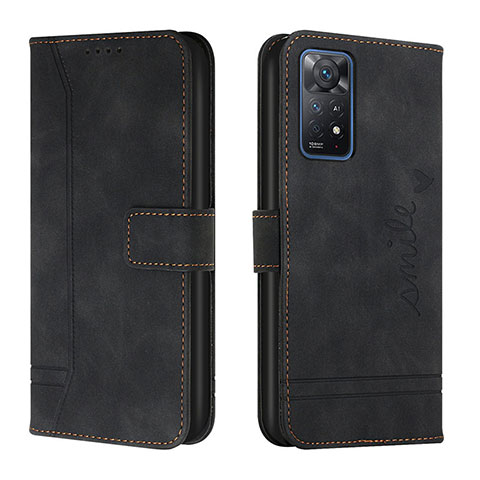 Coque Portefeuille Livre Cuir Etui Clapet H01X pour Xiaomi Redmi Note 11 Pro 4G Noir