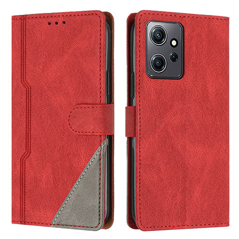 Coque Portefeuille Livre Cuir Etui Clapet H01X pour Xiaomi Redmi Note 12 4G Rouge