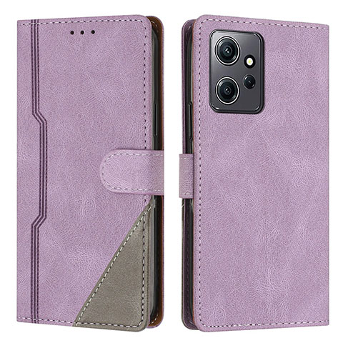 Coque Portefeuille Livre Cuir Etui Clapet H01X pour Xiaomi Redmi Note 12 4G Violet