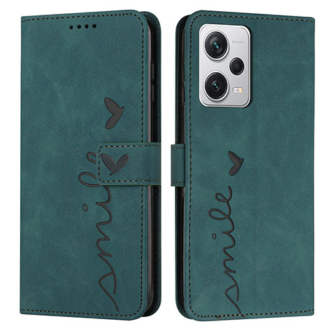 Coque Portefeuille Livre Cuir Etui Clapet H01X pour Xiaomi Redmi Note 12 Explorer Vert