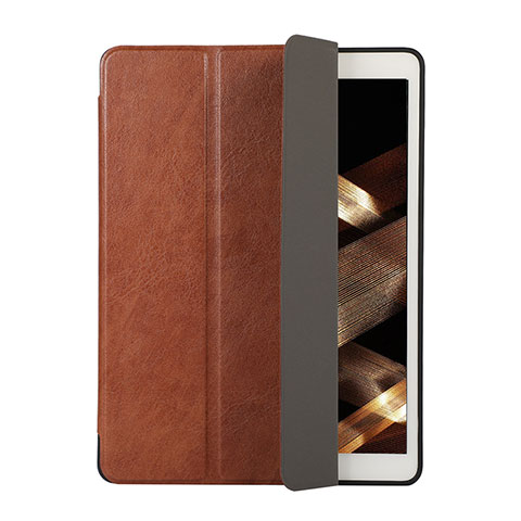 Coque Portefeuille Livre Cuir Etui Clapet H02 pour Apple iPad 10.2 (2019) Marron