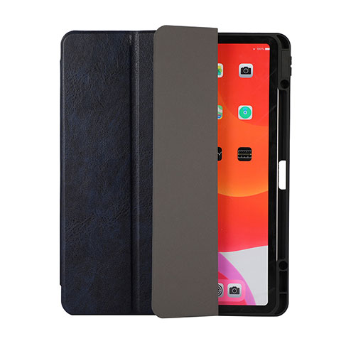 Coque Portefeuille Livre Cuir Etui Clapet H02 pour Apple iPad Pro 12.9 (2022) Bleu