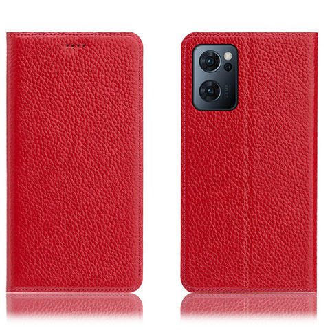 Coque Portefeuille Livre Cuir Etui Clapet H02P pour OnePlus Nord CE 2 5G Rouge