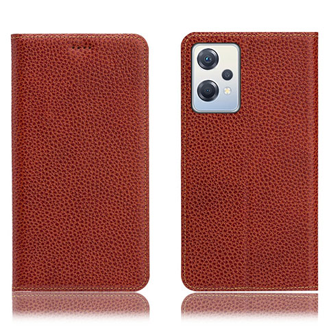 Coque Portefeuille Livre Cuir Etui Clapet H02P pour OnePlus Nord CE 2 Lite 5G Marron