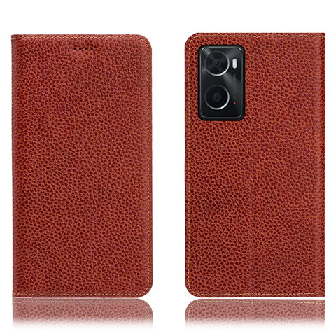 Coque Portefeuille Livre Cuir Etui Clapet H02P pour Oppo A36 Marron