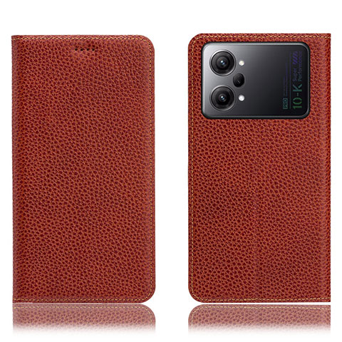 Coque Portefeuille Livre Cuir Etui Clapet H02P pour Oppo K10 Pro 5G Marron