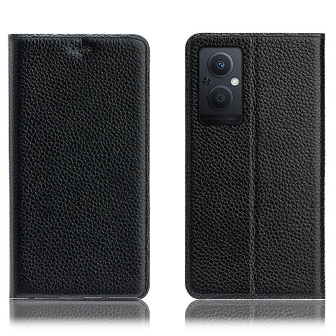 Coque Portefeuille Livre Cuir Etui Clapet H02P pour Oppo Reno8 Z 5G Noir