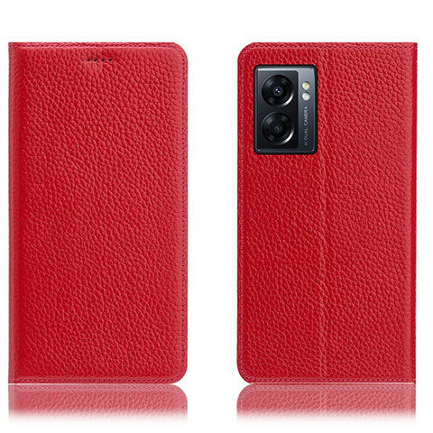 Coque Portefeuille Livre Cuir Etui Clapet H02P pour Realme Q5i 5G Rouge