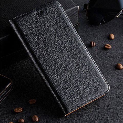 Coque Portefeuille Livre Cuir Etui Clapet H02P pour Xiaomi Redmi Note 10T 5G Noir