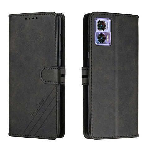 Coque Portefeuille Livre Cuir Etui Clapet H02X pour Motorola Moto Edge 30 Lite 5G Noir