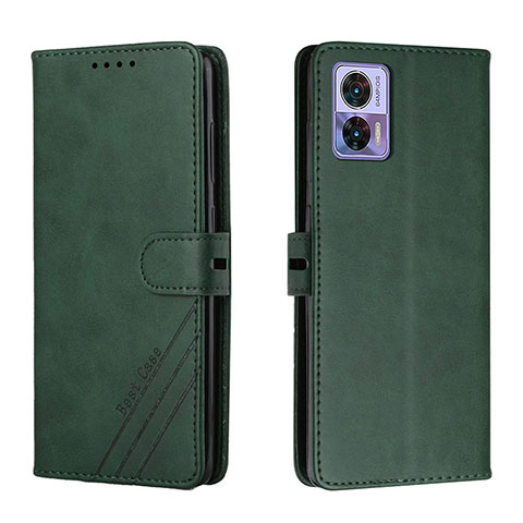 Coque Portefeuille Livre Cuir Etui Clapet H02X pour Motorola Moto Edge 30 Neo 5G Vert