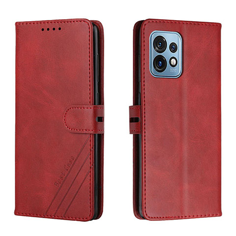 Coque Portefeuille Livre Cuir Etui Clapet H02X pour Motorola Moto Edge Plus (2023) 5G Rouge