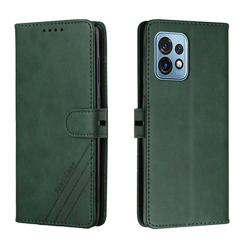 Coque Portefeuille Livre Cuir Etui Clapet H02X pour Motorola Moto Edge Plus (2023) 5G Vert