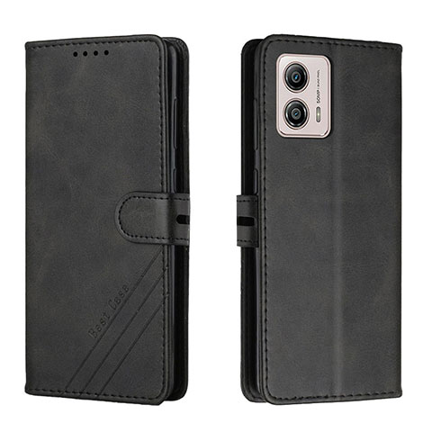 Coque Portefeuille Livre Cuir Etui Clapet H02X pour Motorola Moto G53 5G Noir