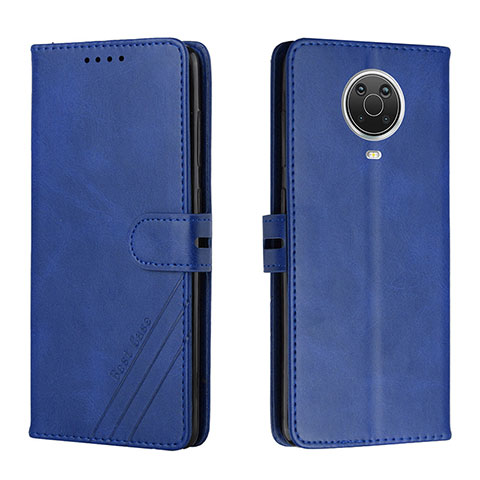 Coque Portefeuille Livre Cuir Etui Clapet H02X pour Nokia G10 Bleu