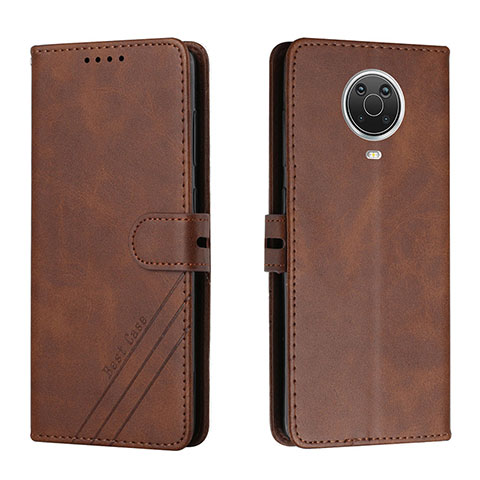 Coque Portefeuille Livre Cuir Etui Clapet H02X pour Nokia G10 Marron