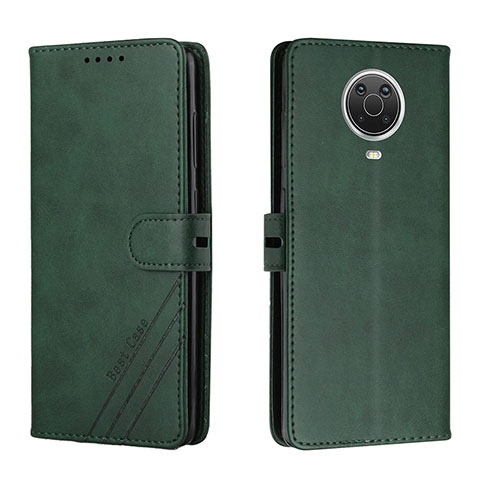 Coque Portefeuille Livre Cuir Etui Clapet H02X pour Nokia G20 Vert