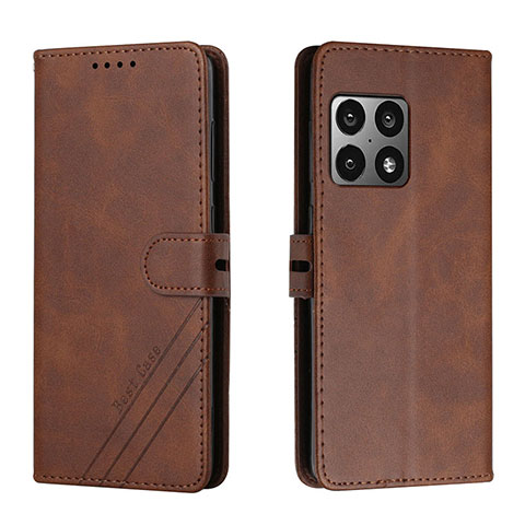 Coque Portefeuille Livre Cuir Etui Clapet H02X pour OnePlus 10 Pro 5G Marron