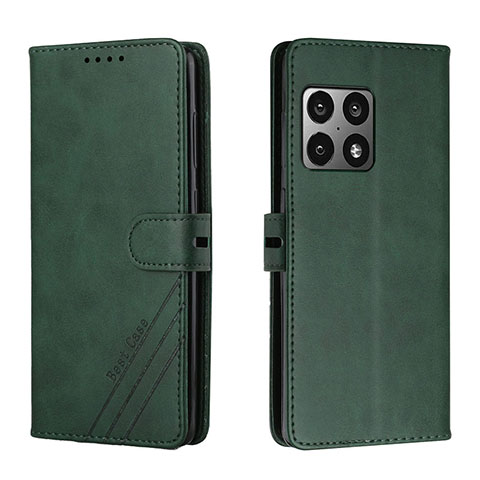 Coque Portefeuille Livre Cuir Etui Clapet H02X pour OnePlus 10 Pro 5G Vert