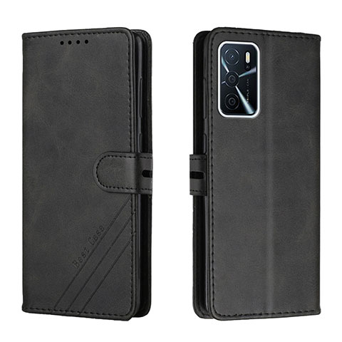 Coque Portefeuille Livre Cuir Etui Clapet H02X pour Oppo A53s 5G Noir