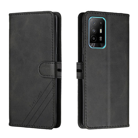 Coque Portefeuille Livre Cuir Etui Clapet H02X pour Oppo A95 5G Noir