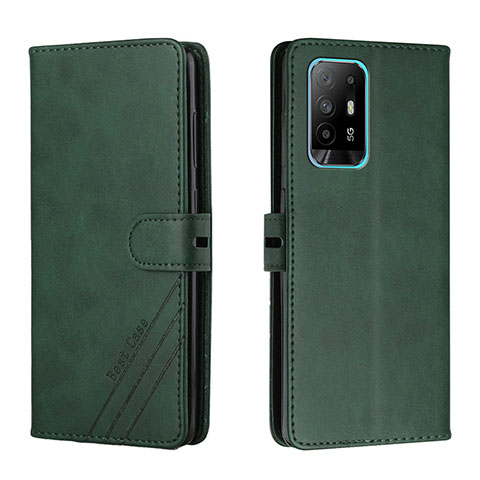 Coque Portefeuille Livre Cuir Etui Clapet H02X pour Oppo A95 5G Vert