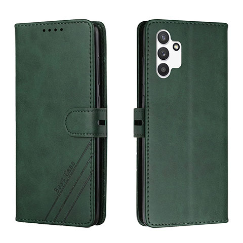 Coque Portefeuille Livre Cuir Etui Clapet H02X pour Samsung Galaxy A13 4G Vert