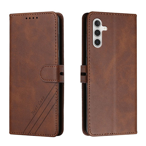 Coque Portefeuille Livre Cuir Etui Clapet H02X pour Samsung Galaxy A13 5G Marron