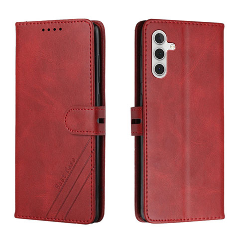 Coque Portefeuille Livre Cuir Etui Clapet H02X pour Samsung Galaxy A13 5G Rouge