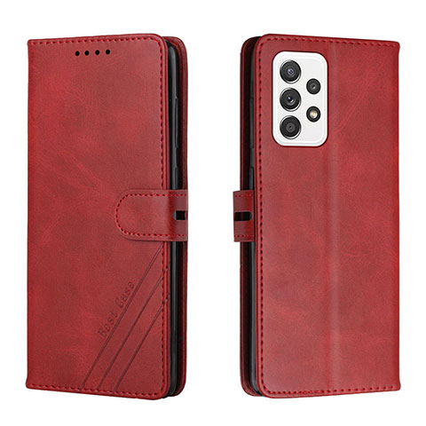 Coque Portefeuille Livre Cuir Etui Clapet H02X pour Samsung Galaxy A33 5G Rouge