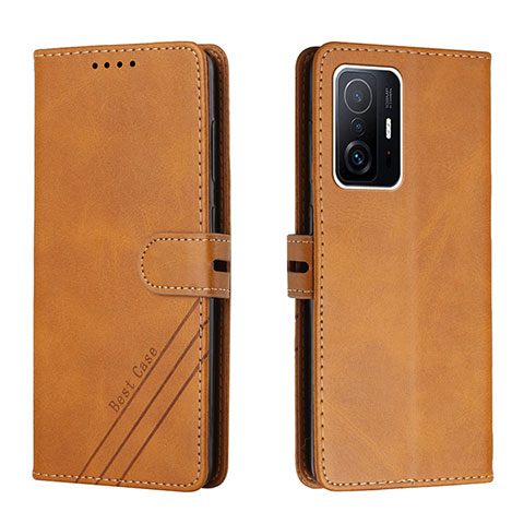 Coque Portefeuille Livre Cuir Etui Clapet H02X pour Xiaomi Mi 11T Pro 5G Brun Clair