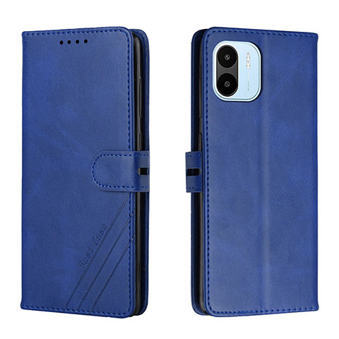 Coque Portefeuille Livre Cuir Etui Clapet H02X pour Xiaomi Poco C50 Bleu