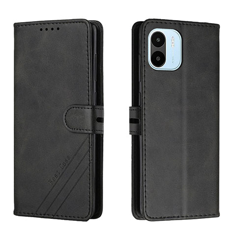 Coque Portefeuille Livre Cuir Etui Clapet H02X pour Xiaomi Poco C50 Noir