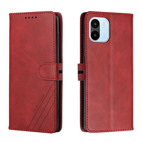 Coque Portefeuille Livre Cuir Etui Clapet H02X pour Xiaomi Poco C51 Rouge