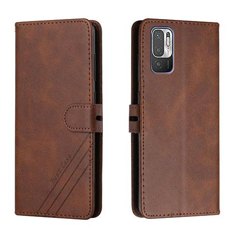 Coque Portefeuille Livre Cuir Etui Clapet H02X pour Xiaomi POCO M3 Pro 5G Marron