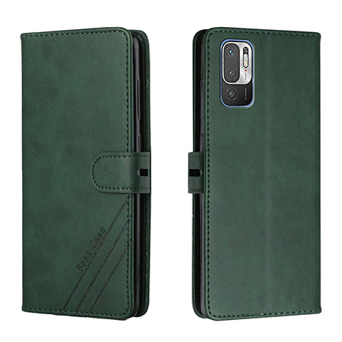 Coque Portefeuille Livre Cuir Etui Clapet H02X pour Xiaomi POCO M3 Pro 5G Vert