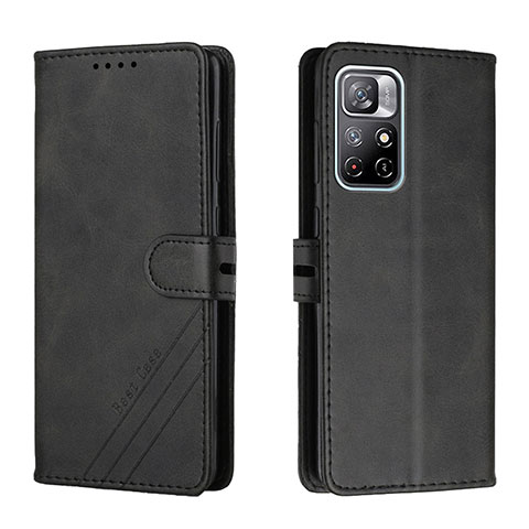 Coque Portefeuille Livre Cuir Etui Clapet H02X pour Xiaomi Poco M4 Pro 5G Noir