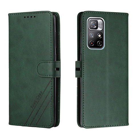 Coque Portefeuille Livre Cuir Etui Clapet H02X pour Xiaomi Poco M4 Pro 5G Vert