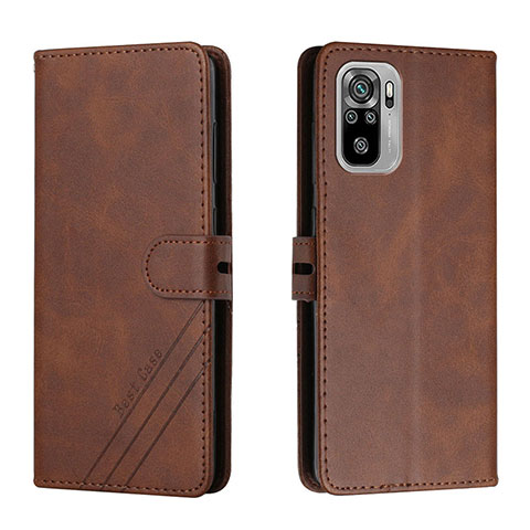 Coque Portefeuille Livre Cuir Etui Clapet H02X pour Xiaomi Poco M5S Marron