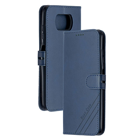 Coque Portefeuille Livre Cuir Etui Clapet H02X pour Xiaomi Poco X3 Pro Bleu